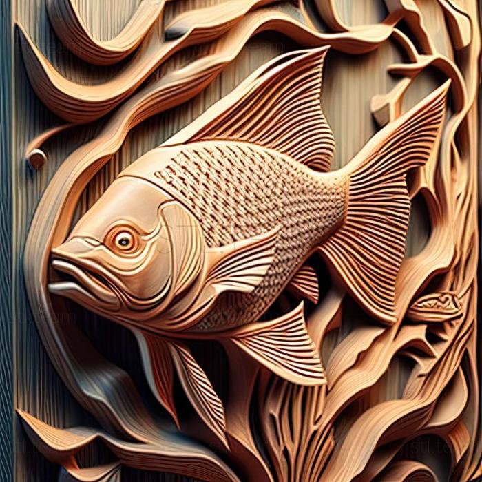 3D модель Лорикарная рыба (STL)